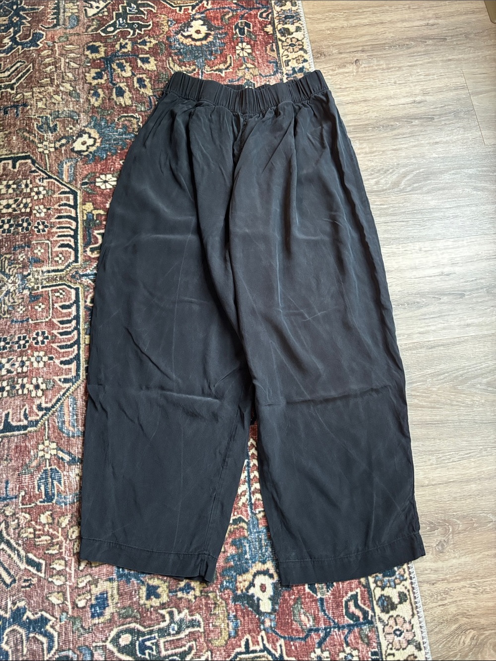 Elizabeth Suzann Black Silk Andy Trousers